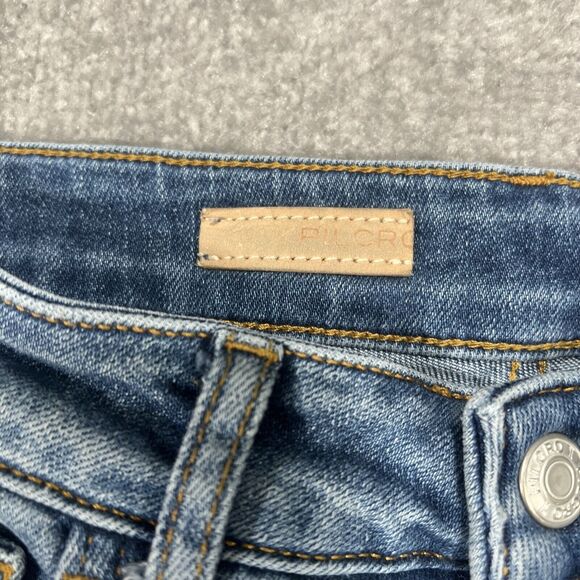 Pilcro And The Letterpress Jeans Women’s Flare Denim Medium Wash Sz 27 High Rise - Picture 5 of 15